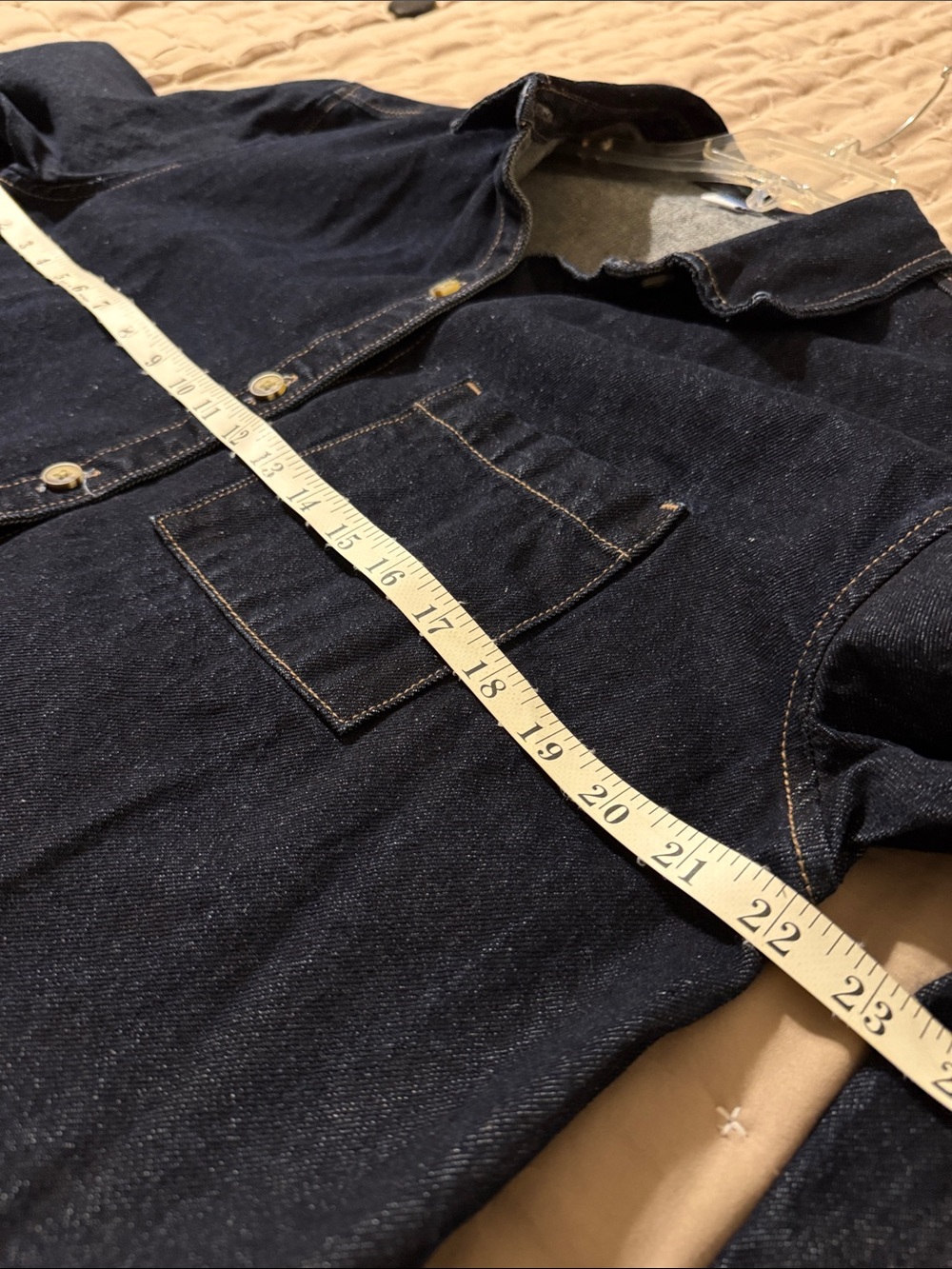 Old Navy Dark Indigo Denim Button-Down Dress, L, NWOT - Picture 7 of 7